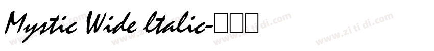 Mystic Wide ltalic字体转换
